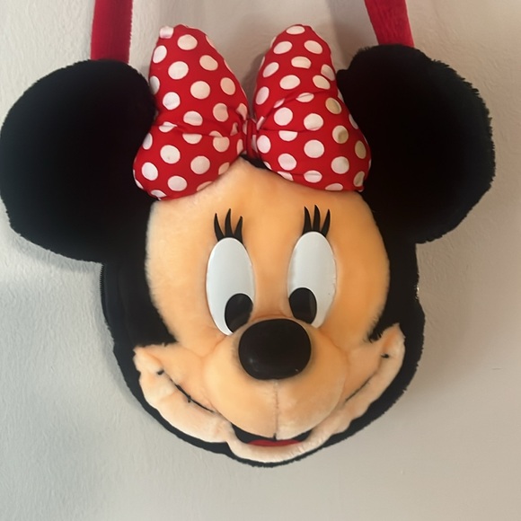 Vintage Disney Minnie Mouse Stuffed Soft Plush HandBag Purse Kids Disneyworld - Picture 2 of 4
